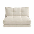 Fauteuil modulable 1 place en polyester écru 110 x 105 x 75 cm